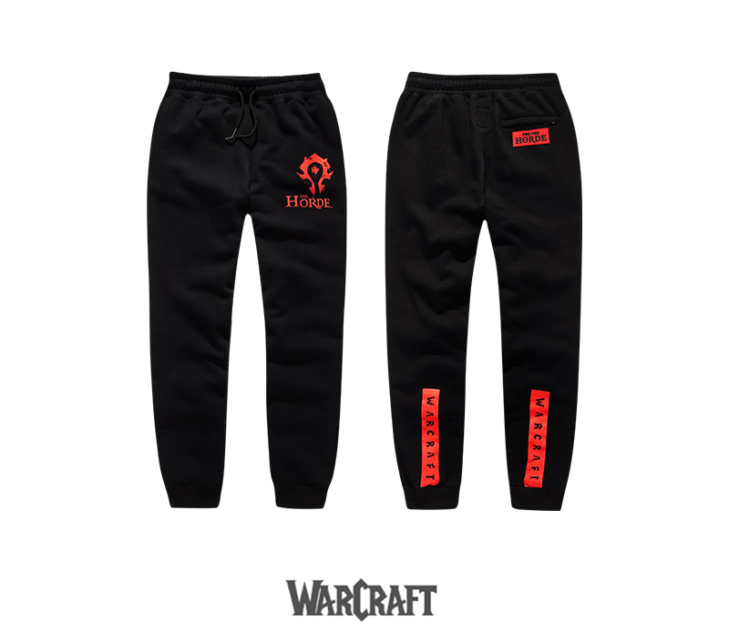 Blizzard World of Warcraft Horde Sweatpants WOW Game Pants
