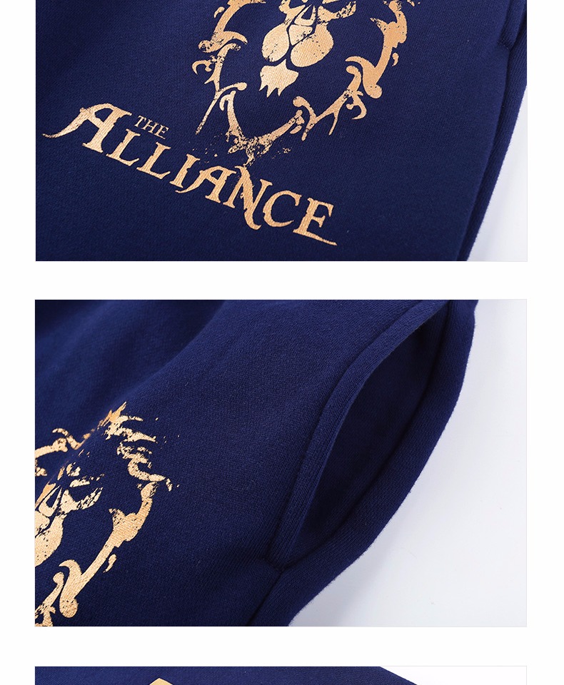 Blizzard World of Warcraft Alliace Logo Sweatpants blau WOW Spiel Hose