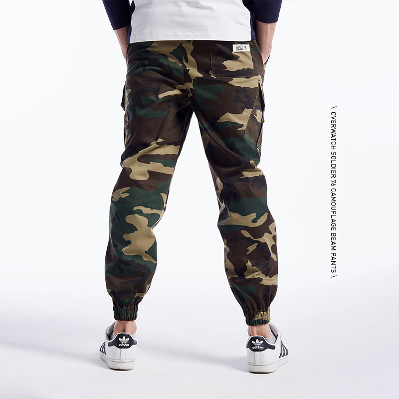Overwatch Soldier 76 Sweatpants Camouflage OW Game Hero Pants