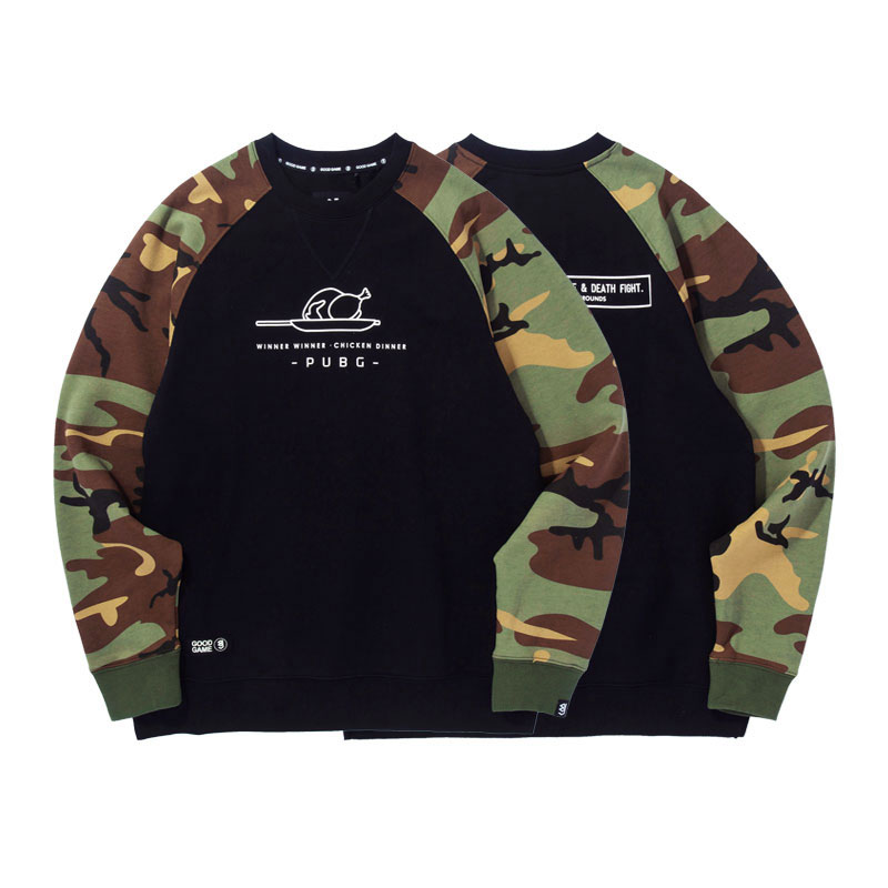 Playerunknown&#039;S Battlegrounds Hoodie PUBG Black+ Army Green Sweatshirt