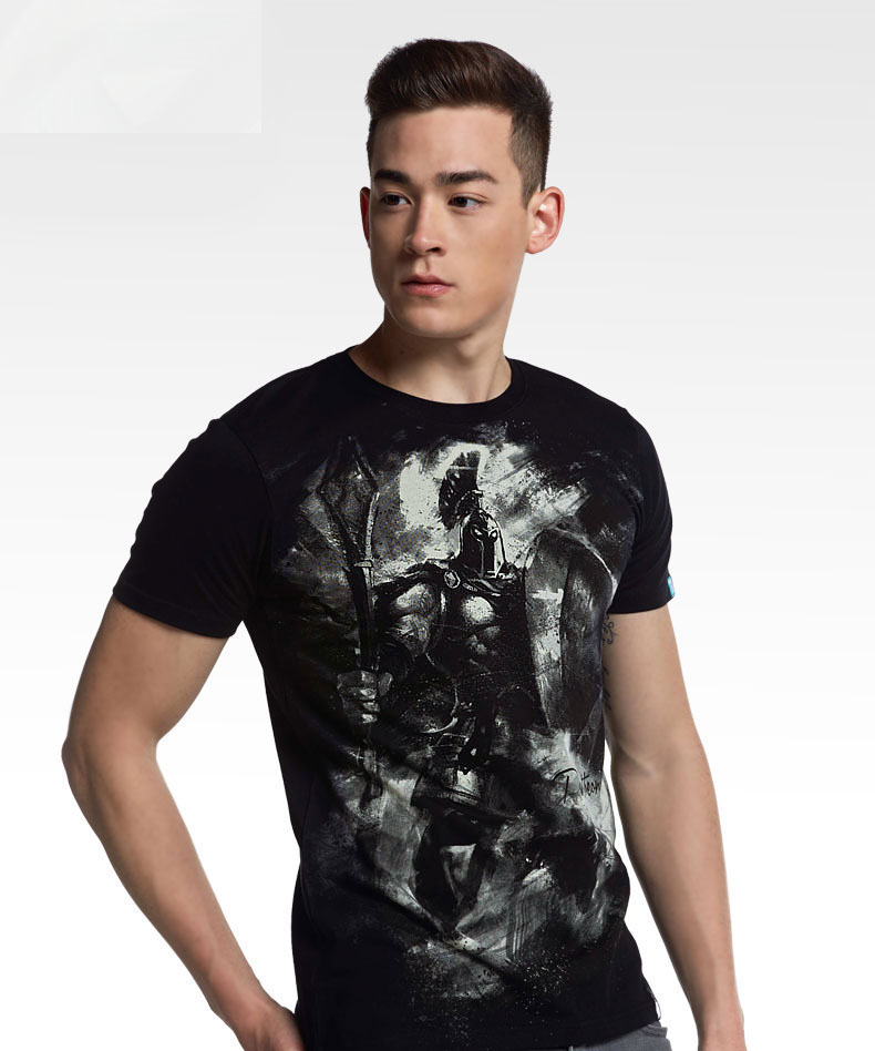 Inkoustu tisk LOL Pantheon tričko liga Legend řemeslník War Hero Tee Shirt