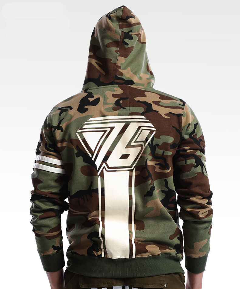 Blizzard Overwatch Soldat 76 Sweatshirt Zip OW Armee grün Hoodie