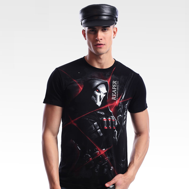 Overwatch Reaper Abschlag für jungen OW Hero schwarz-t-Shirts