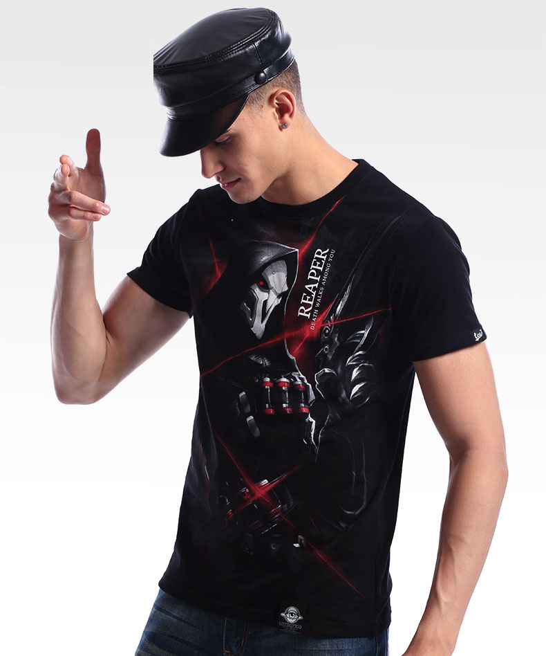 Overwatch Reaper Abschlag für jungen OW Hero schwarz-t-Shirts
