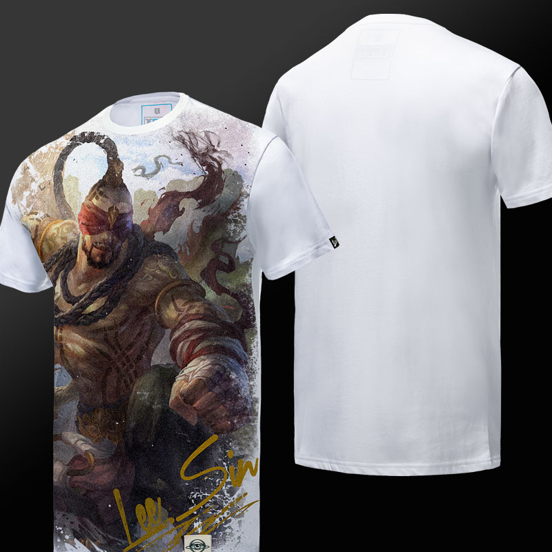 League of Legends Lee Sin Tee Men White Tshirts