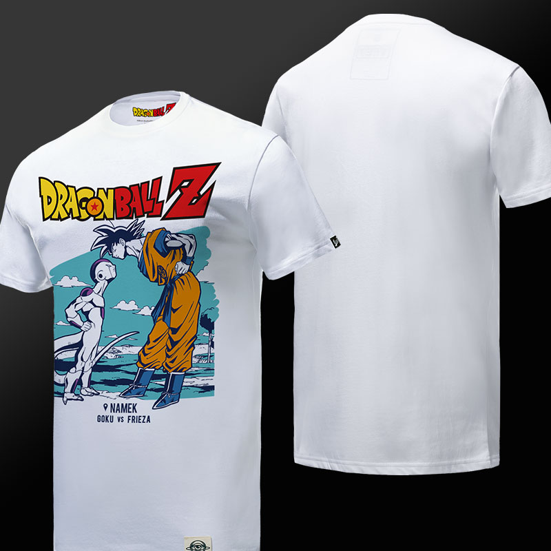 Limited Edition Son Goku VS Frieza T-shirt Dragon Ball Z White Tees