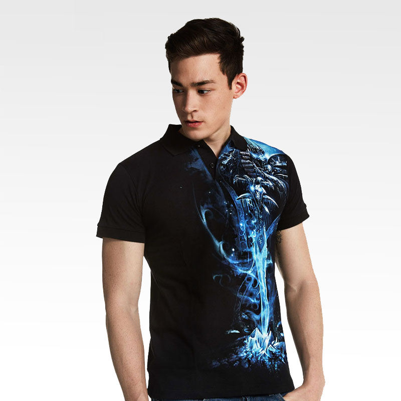 WOW World of Warcraft  Lich King Polo T-shirt Limited Edition