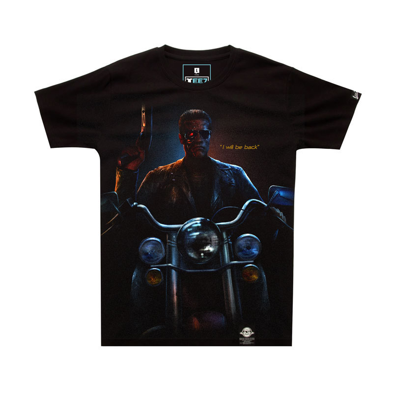 Teismo dieną Terminatorius juoda T-shirt