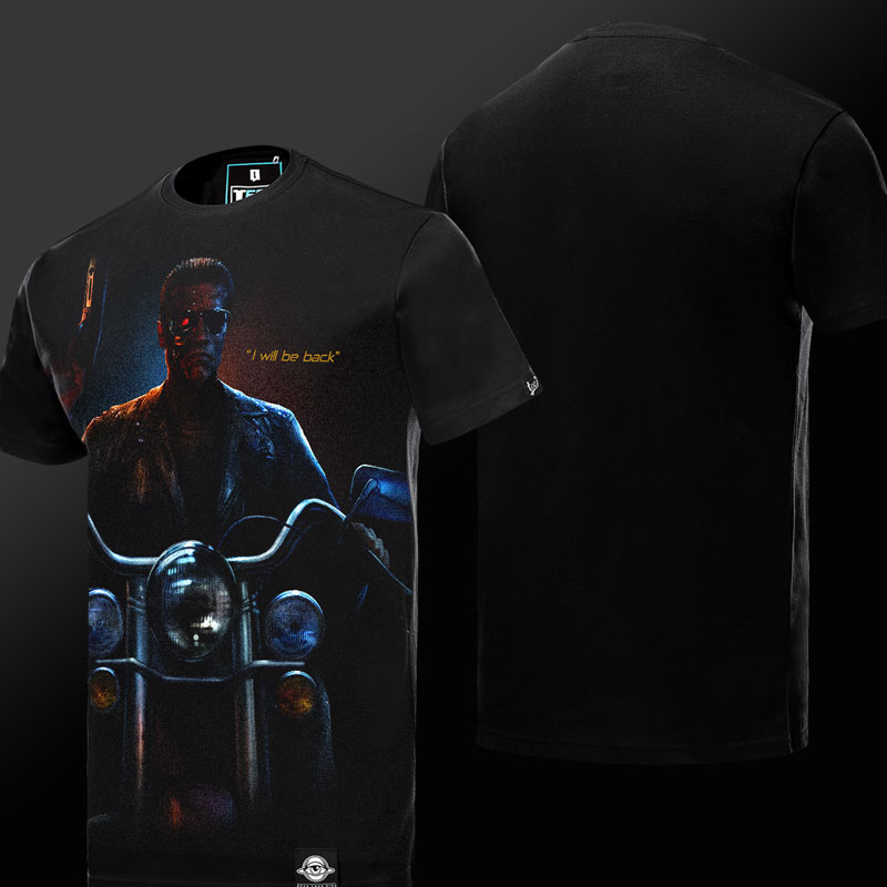 Teismo dieną Terminatorius juoda T-shirt