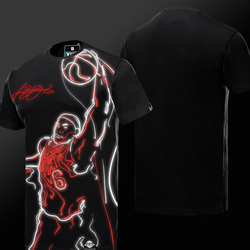 NBA Super Star Kevin Durant póló fekete póló férfiaknak