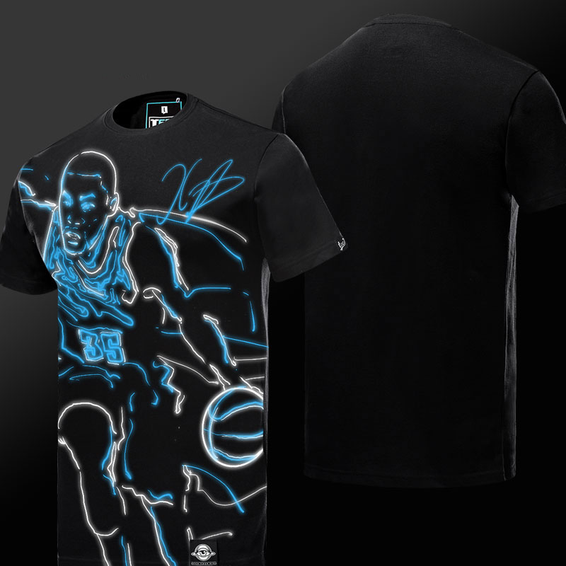 NBA سوپر استار LeBron جیمز تی شرت سیاه و سفید سه راهی شرت مردانه