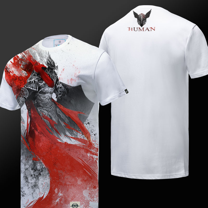 Inchiostro stampa Guild Wars 2 umana t-shirt