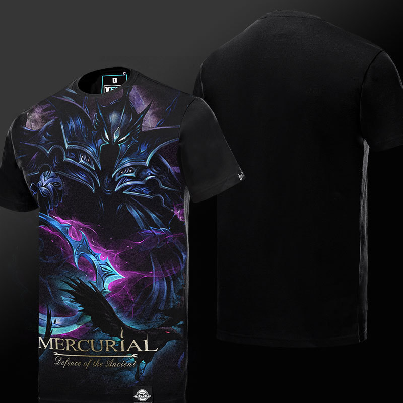 Försvar av Ancients DOTA Mercurial T-shirt svart 3XL Tee Cool