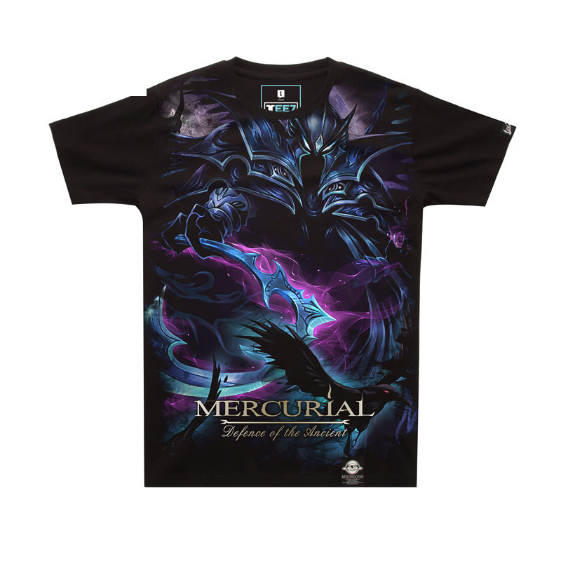Forsvar af Ancients DOTA Mercurial T-shirt sort 3XL Tee Cool
