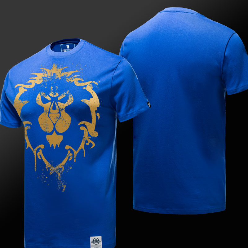 Limitowana edycja World of Warcraft WOW Sojuszu Koszulka z Logo
