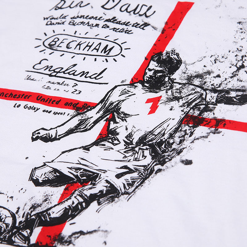 Rajoitettu painos jalkapallo tähden Beckham t-paita