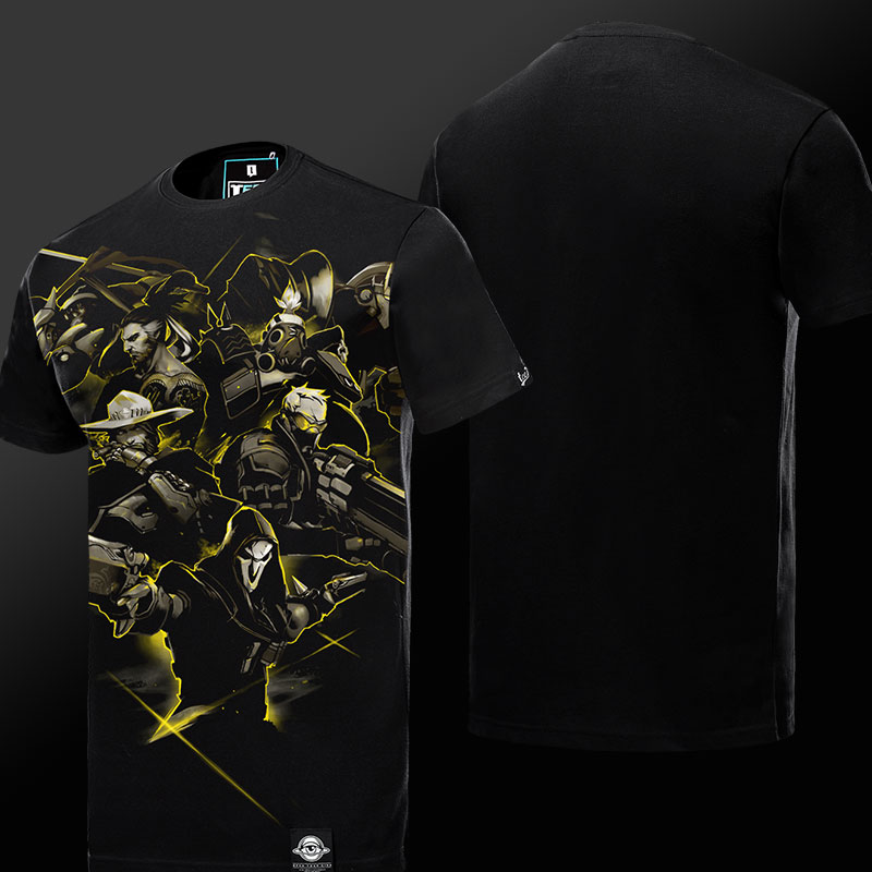 Overwatch alle Helden T-shirt Blizzard Limit Edition Held schwarz Tee