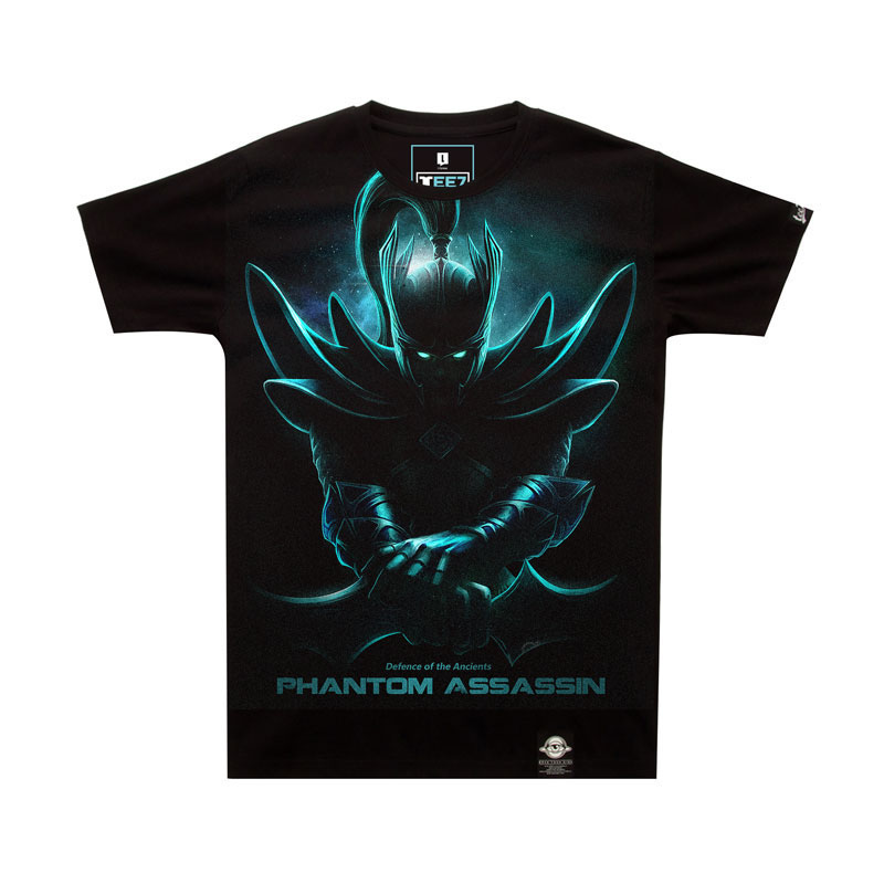 Limited Editon DOTA 2 Phantom Assassin T-shirt Darkness Effect Tees