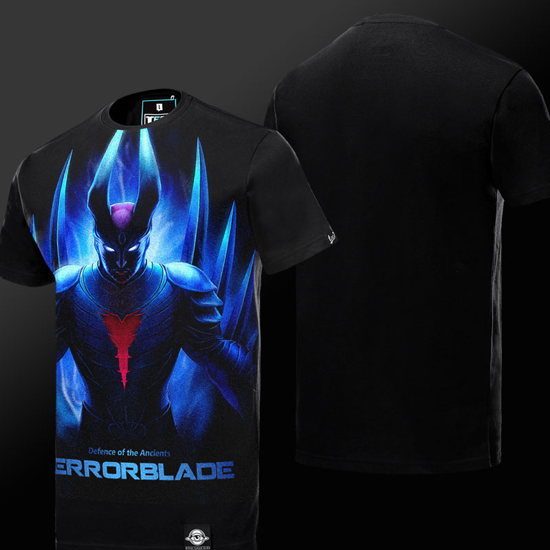 Ograniczone jakości Terrorblade T-shirt Editon DOTA 2 czarne koszulki
