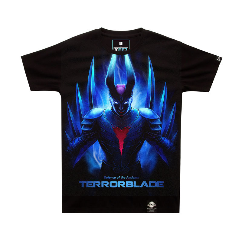 Ograniczone jakości Terrorblade T-shirt Editon DOTA 2 czarne koszulki