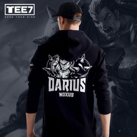 Cool LOL Darius Hoodie League of Legends S7 Zipper Sweatshirt