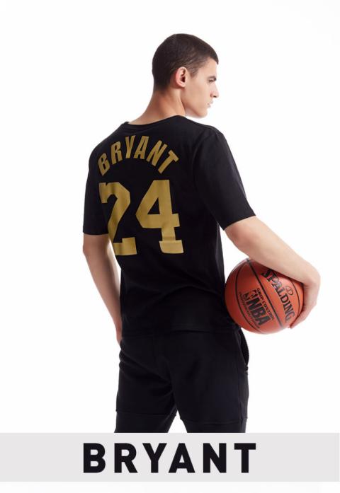 NBA Lakers Kobe Bryant T-shirt Nr. 24 gelb Tee für Frauen Herren