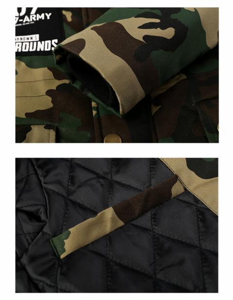 Winter PUBG Zip Up Long Thick Coat Playerunknown'S Battlegrounds Army Green Hooded Coat