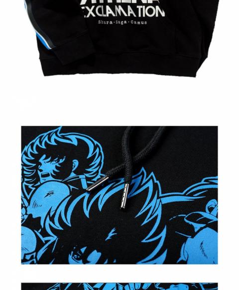 Saint Seiya Athena&#039;s Retribution Hoodie Black Pullover Hooded Sweatshirt