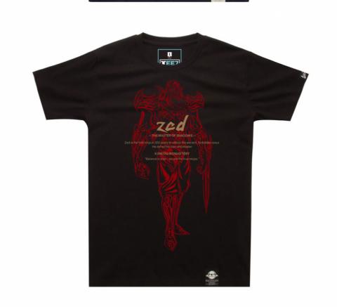 League of Legends Zed T-shirts Mens Black Tee Shirt