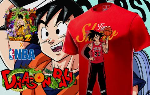 Drag Ball Z Goku Tshirt manica corta rosso Tees
