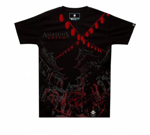 Ink Printed Assassin&#039;s Creed Exile T-shirts Black Mens Tees