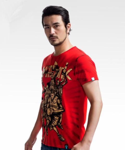 Jakości Slam Dunk Tshirt czerwony Plus rozmiar koszulki