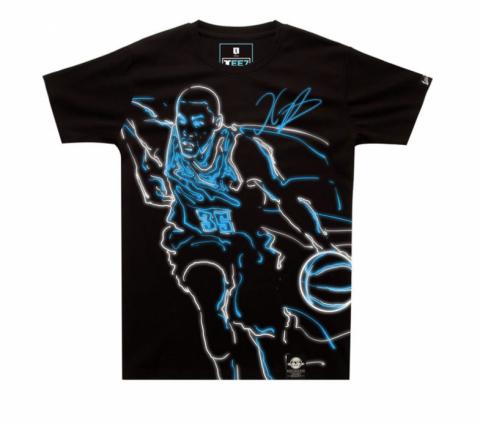 NBA Super Star Kevin Durant T-shirt Black Tee Shirt For Men