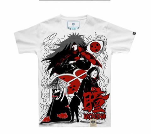 Cool  Naruto Uchiha Madara Tshirt Black Mens Tee Shirt