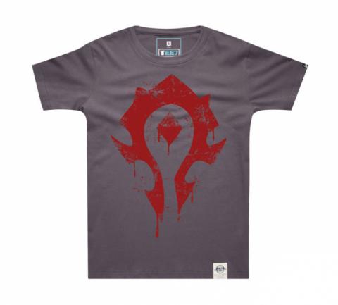 wysokiej jakości World Warcraft Horde Logo T-shirt dla kobiet, mężczyzn