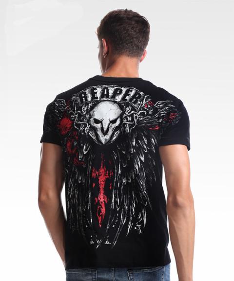 Cool Overwatch Reaper T-shirt mannen zwarte Shirts