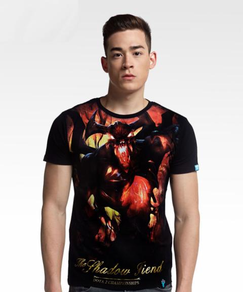 DOTA 2 Shadow Fiend T-shirt Defense of the Ancients Nevermore Hero Tee