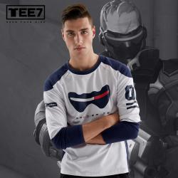 Blizzard Overwatch Soldier 76 T-shirt OW Game Long Sleeve Tee