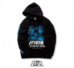 Bluza z kapturem Saint Seiya Athena's Retribution Black Sweter Bluza z kapturem