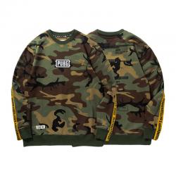 PUBG เสื้อฮู้ดอาวุธ Playerunknown's Battlegrounds กองทัพเสื้อกันหนาวสีเขียว