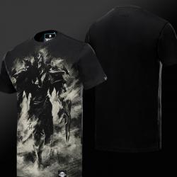 Blæk Print LOL Zed T-shirt liga af legenden Master of Shadows Hero Tee Shirt