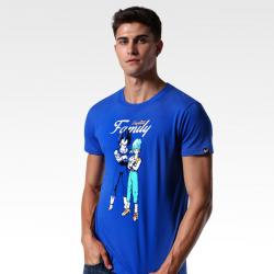 Dragon Ball Vegeta Familie blaue T-shirts