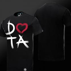 Unique DOTA Logo Design T-shirt Black Mens Tee Shirt