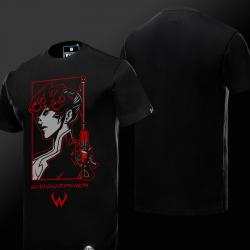 Overwatch Widowmaker T-shirt Men Black Short Sleeve Shirts