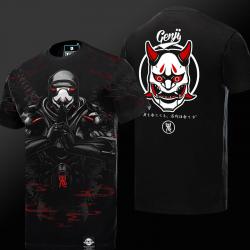 Quality Overwatch Gengi Tees For Men Black T-shirts