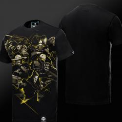 Overwatch All Hero T-shirt Blizzard Limit Edition Hero Black Tee